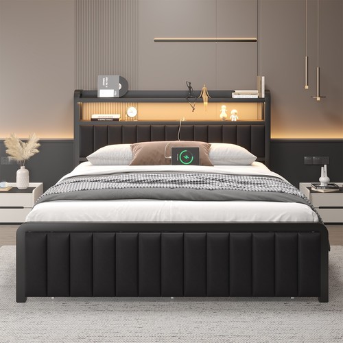 Full metal bed frame with - metal,